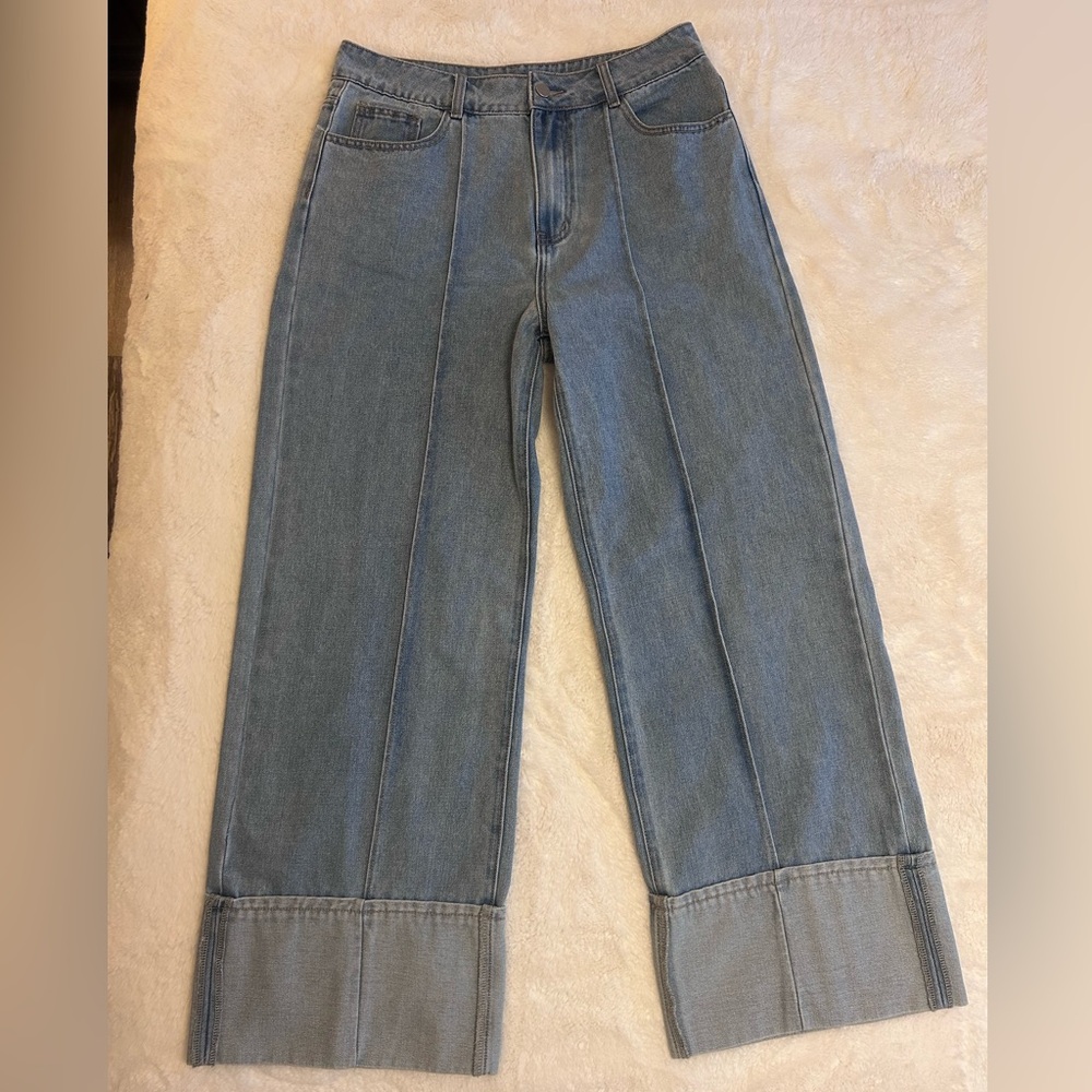 CUPSHE Women's Urban Shift Blue Jeans - Picture 2 of 12